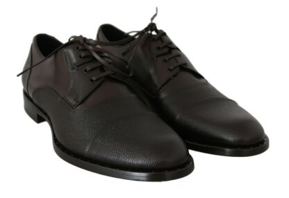 Dolce & Gabbana - Elegant Brown Leather Formal Lace-ups