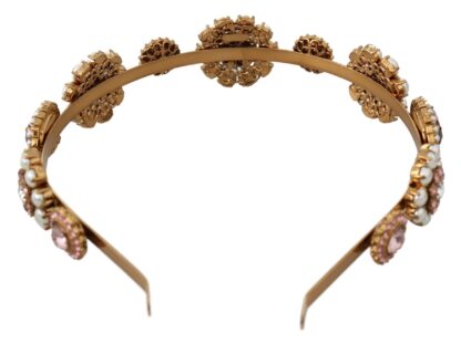 Dolce & Gabbana - Elegant Crystal Pearl Diadem Headpiece