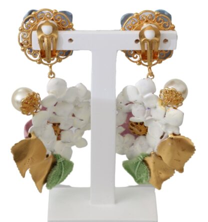 Dolce & Gabbana - Enchanting Floral Clip-On Earrings