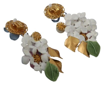 Dolce & Gabbana - Enchanting Floral Clip-On Earrings