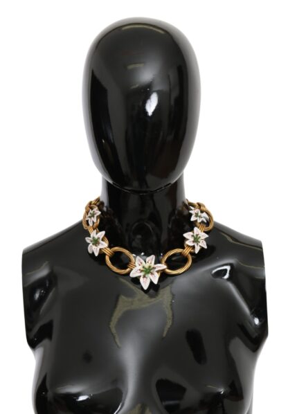 Dolce & Gabbana - Luxe Floral Charm Crystal Necklace