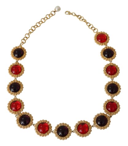 Dolce & Gabbana - Elegant Crystal Charm Statement Necklace