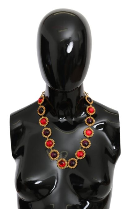 Dolce & Gabbana - Elegant Crystal Charm Statement Necklace