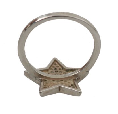 Nialaya - Chic Silver CZ Crystal Women's Statement Ring