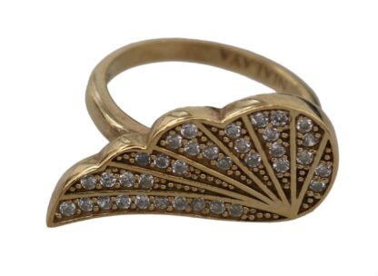 Nialaya - Elegant Gold-Crystal Embellished Ring