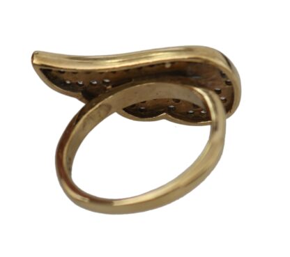 Nialaya - Elegant Gold-Crystal Embellished Ring