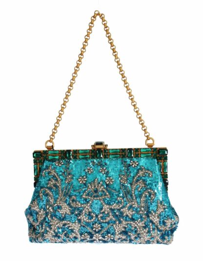 Dolce & Gabbana - Enchanting Sequined Blue Evening Clutch