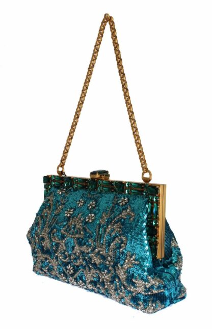 Dolce & Gabbana - Enchanting Sequined Blue Evening Clutch