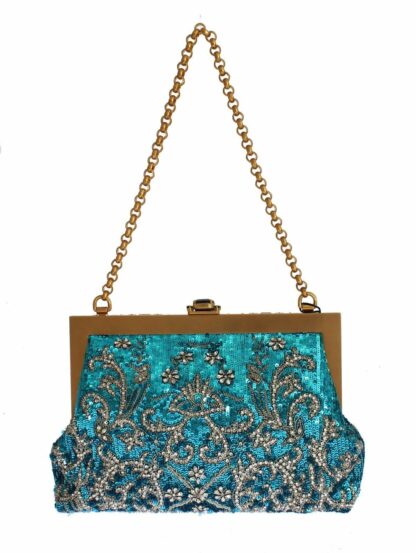 Dolce & Gabbana - Enchanting Sequined Blue Evening Clutch