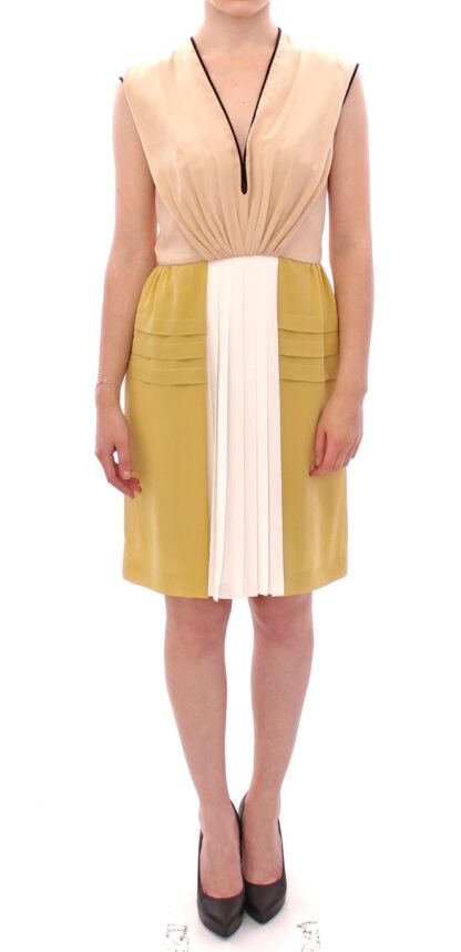 FILOS - Multicolor Silk Sheath Dress Sleeveless