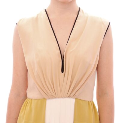 FILOS - Multicolor Silk Sheath Dress Sleeveless