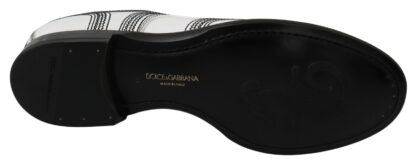 Dolce & Gabbana - Elegant White Leather Derby Shoes