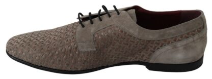 Dolce & Gabbana - Elegant Brown Leather Derby Shoes