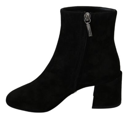 Dolce & Gabbana - Chic Embroidered Ankle Boots