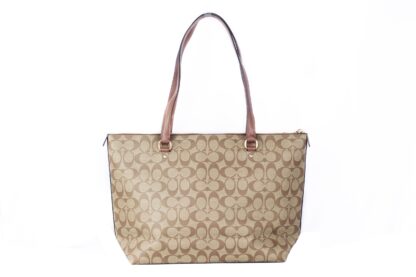 COACH - Signature Coated Canvas and Leather Gallery Tote Handbag