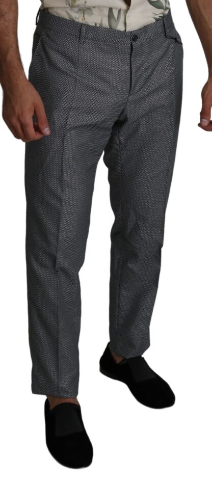 Dolce & Gabbana - Elegant Gray Slim Fit Dress Trousers