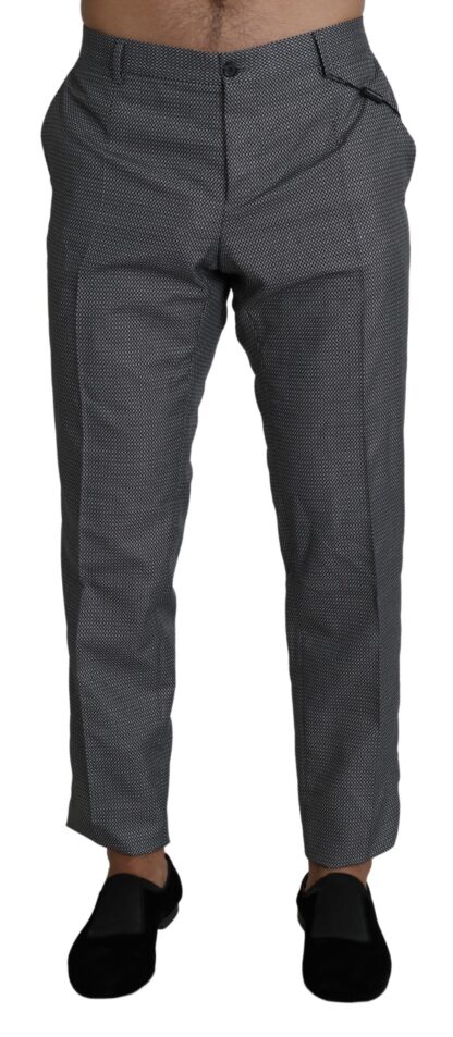 Dolce & Gabbana - Elegant Gray Slim Fit Dress Trousers