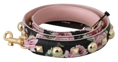 Dolce & Gabbana - Elegant Floral Leather Shoulder Strap