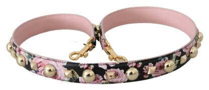 Dolce & Gabbana - Elegant Floral Leather Shoulder Strap