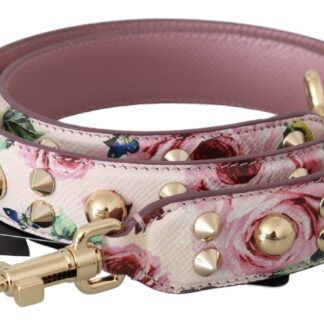 Dolce & Gabbana - Elegant Pink Gold Leather Shoulder Strap