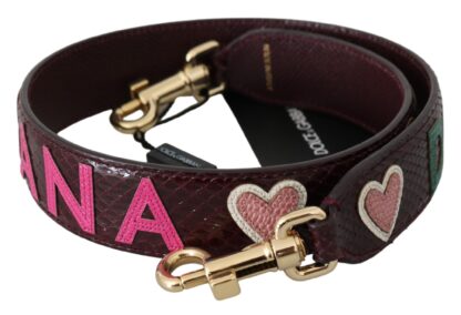 Dolce & Gabbana - Exquisite Bordeaux Shoulder Strap Accessory