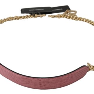 Dolce & Gabbana - Elegant Floral Leather Shoulder Strap