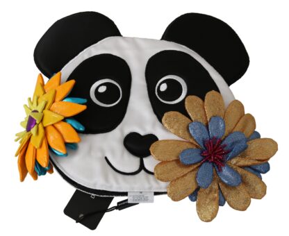 Dolce & Gabbana - Chic Multicolor Panda Beanie with Floral Accents