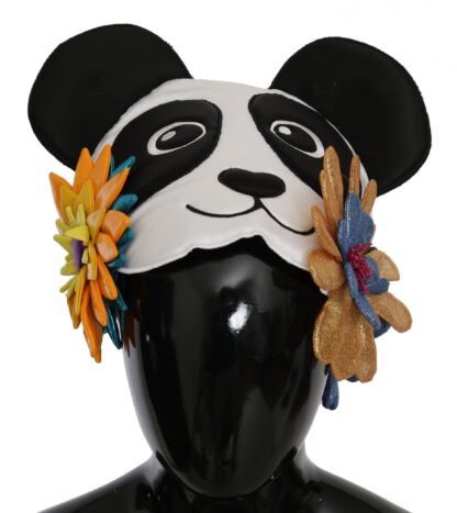 Dolce & Gabbana - Chic Multicolor Panda Beanie with Floral Accents