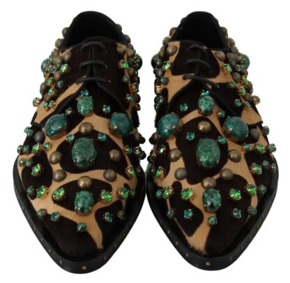 Dolce & Gabbana - Elegant Giraffe Pattern Dress Shoes