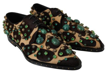 Dolce & Gabbana - Elegant Giraffe Pattern Dress Shoes