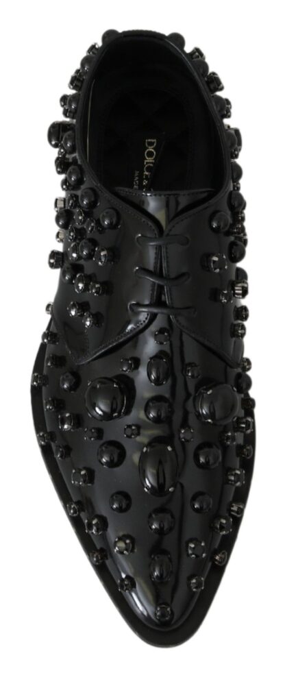 Dolce & Gabbana - Elegant Black Dress Shoes with Crystals