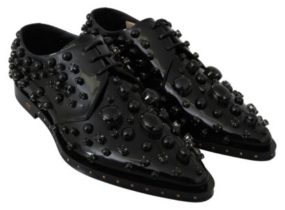 Dolce & Gabbana - Elegant Black Dress Shoes with Crystals