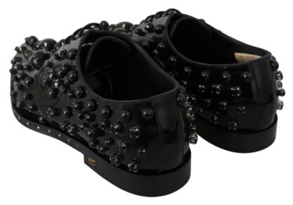 Dolce & Gabbana - Elegant Black Dress Shoes with Crystals