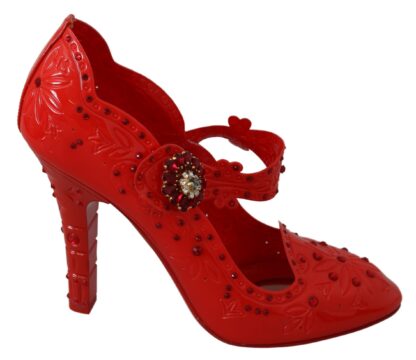 Dolce & Gabbana - Chic Red Crystal Cinderella Pumps