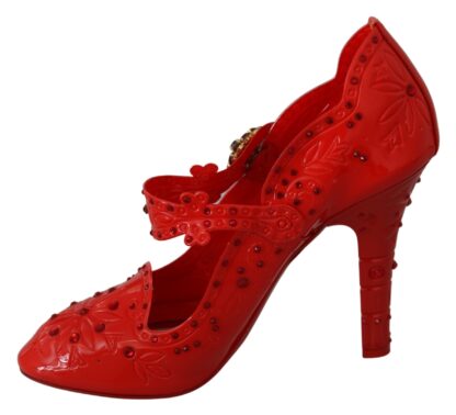 Dolce & Gabbana - Chic Red Crystal Cinderella Pumps