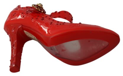 Dolce & Gabbana - Chic Red Crystal Cinderella Pumps