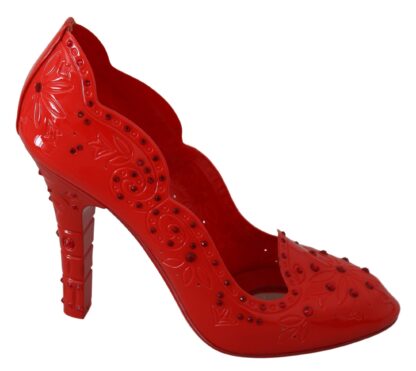 Dolce & Gabbana - Red Crystal Cinderella Pumps