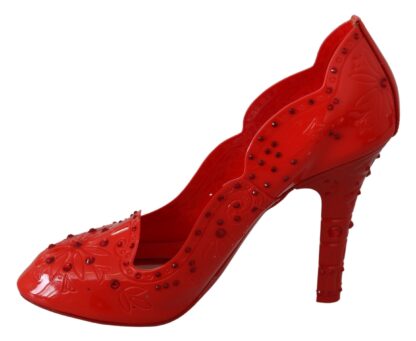 Dolce & Gabbana - Red Crystal Cinderella Pumps