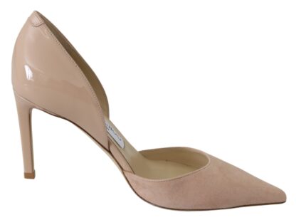 Jimmy Choo - Elegant Powder Pink Suede Pumps