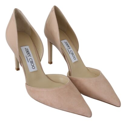 Jimmy Choo - Elegant Powder Pink Suede Pumps