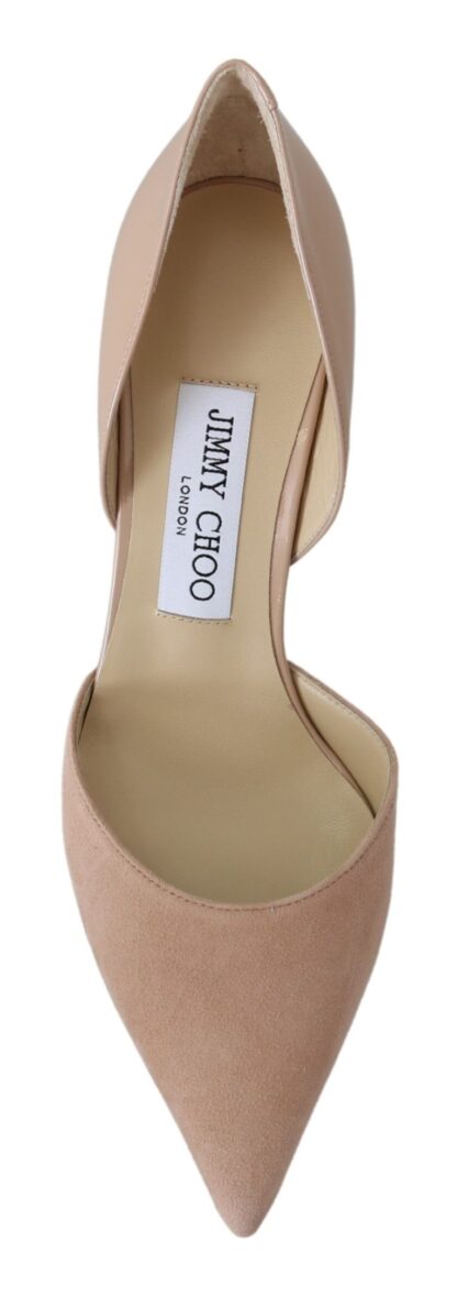 Jimmy Choo - Elegant Powder Pink Suede Pumps