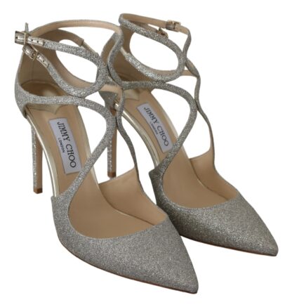 Jimmy Choo - Platinum Ice Lancer Leather Pumps - Elegance Refined