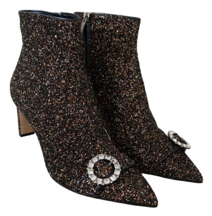 Jimmy Choo - Amethyst Mix Hanover Heeled Glitter Boots