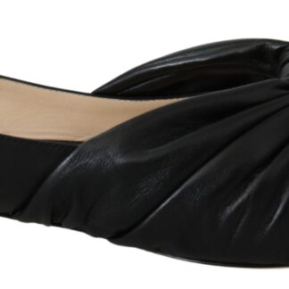 Jimmy Choo - Elegant Black Leather Pointed Toe Pumps