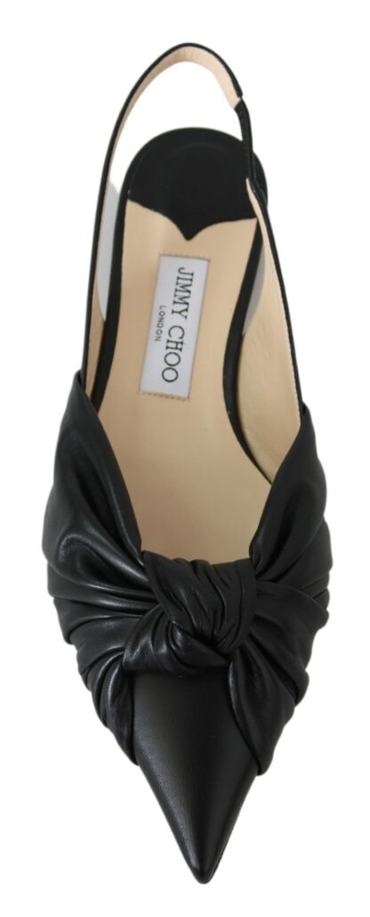 Jimmy Choo - Elegant Pointed Toe Leather Flats