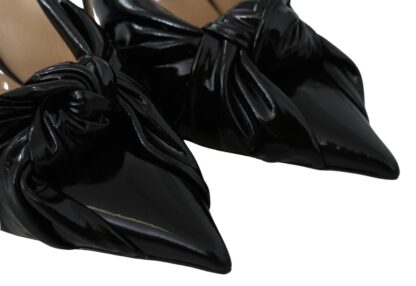 Jimmy Choo - Elegant Black Leather Pointed Toe Pumps