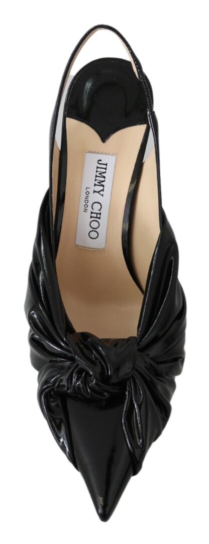 Jimmy Choo - Elegant Black Leather Pointed Toe Pumps