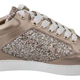 Jimmy Choo - Powder Pink Nappa Leather Sneakers