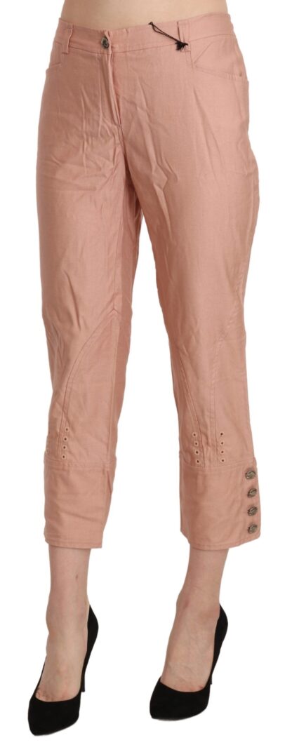 Ermanno Scervino - Chic High Waist Cropped Cotton Trousers