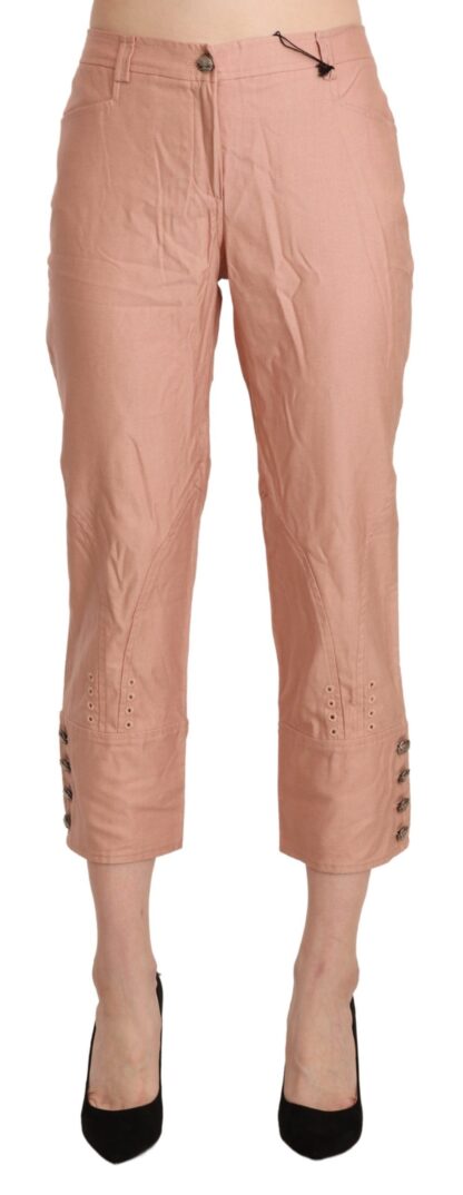 Ermanno Scervino - Chic High Waist Cropped Cotton Trousers